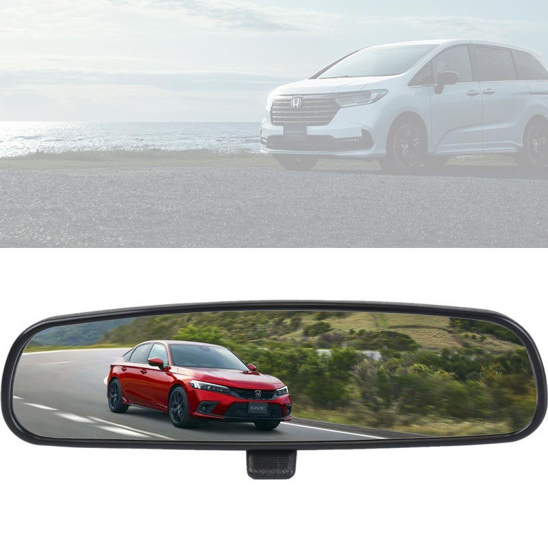 AKSOLONT OEM Factory Honda Rear View Mirror Compatible With 1998-2013 Accord, 2006-2011 Civic CSX, 02-08 Pilot, 10-14 Insight, CR-Z & Subaru 04-13 Forester, Impreza, Interior Rearview Day Night Mirror - Image 1